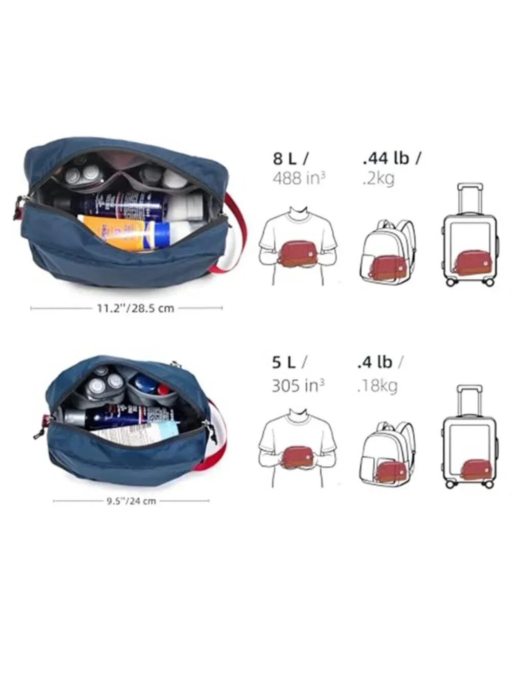 Large Travel Toiletry Bag Makeup Organizer Cosmetic Case Waterproof Nylon Pouch